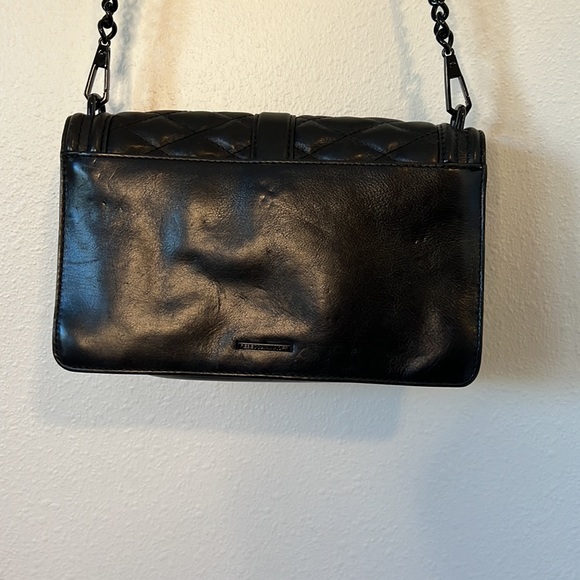 Rebecca Minkoff Black Quilted Leather Crossbody Purse - Picture 7 of 13